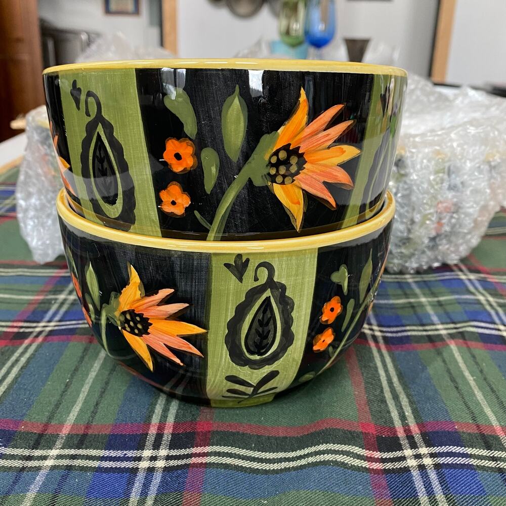 222‎ Fifth Arabian Flower Pair of Cereal Bowls